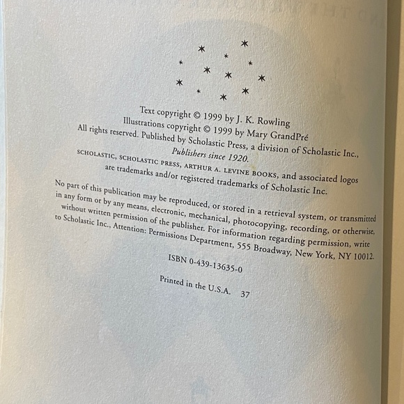 Harry Potter & the Prisoner of Azkaban Hardcover Book by Jk Rowling - Picture 7 of 9